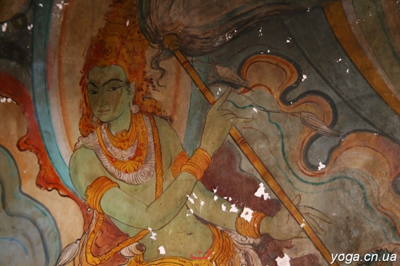 Фреска в буддийском храме